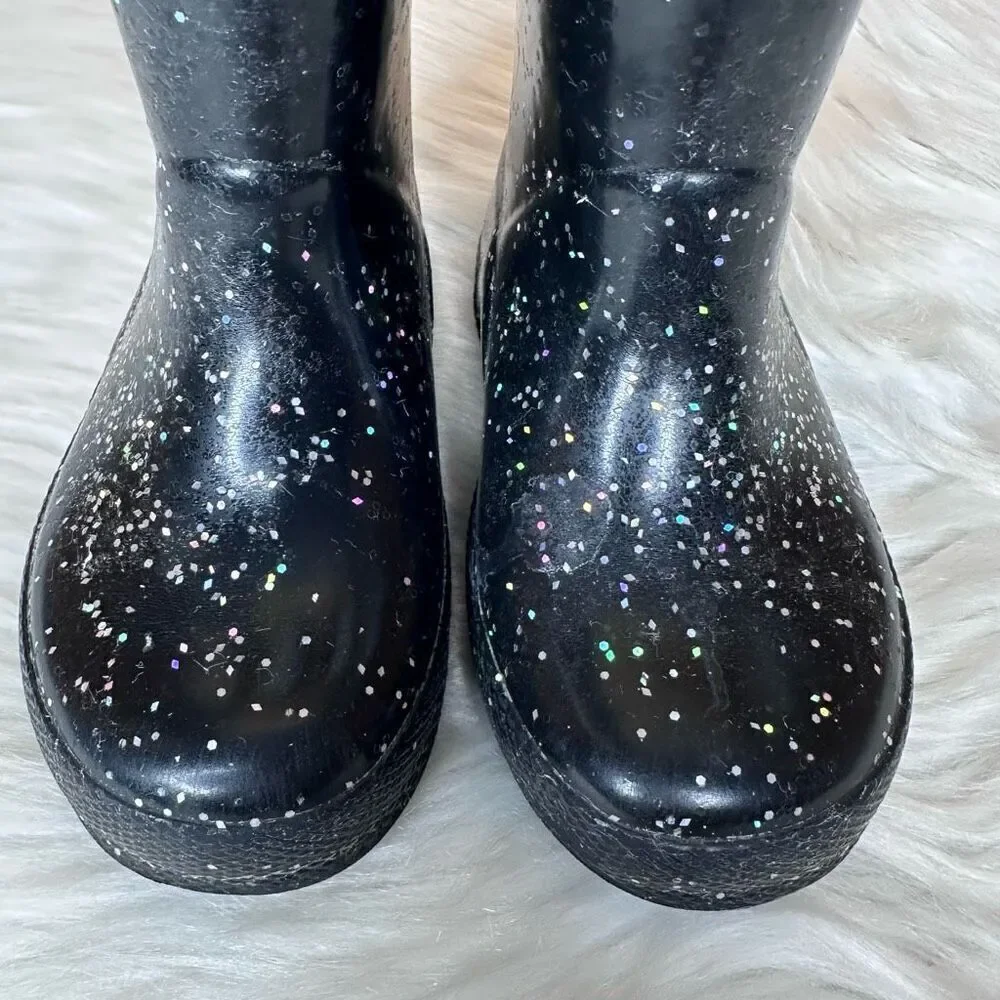 Hunter Kids First Giant Glitter Rain Boots Size UK 5 US 6B/7G